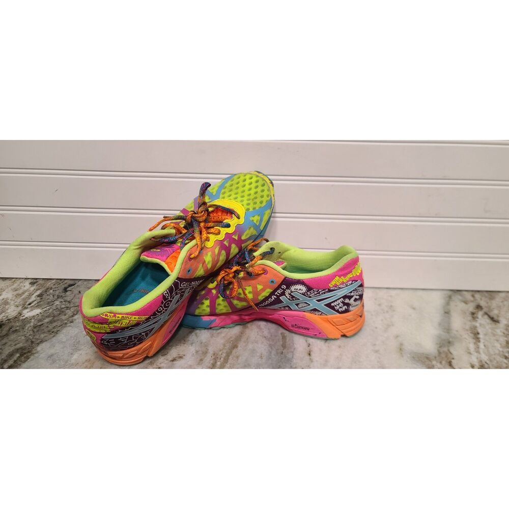 Asics Womens Gel-Noosa Tri 9 Multi Color Sneakers Size 9 T458N